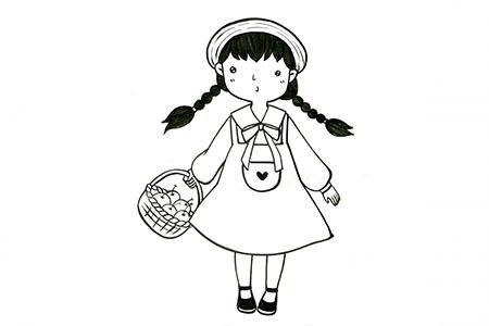 小女孩简笔画的起源与演变，早期艺术形式的探索